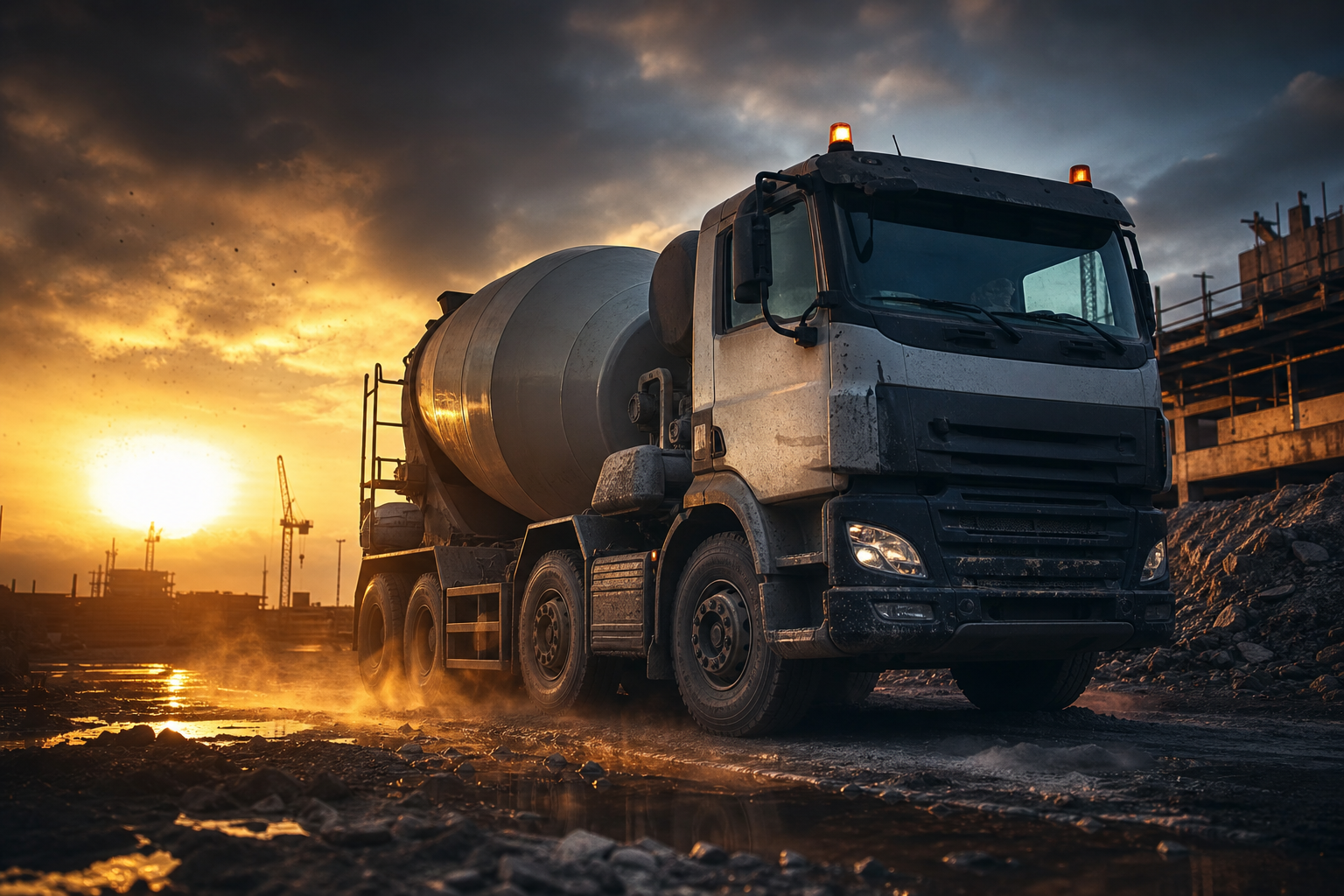 Crown Ready Mix concrete truck